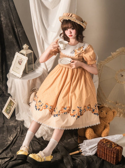 Lolita Flower Elegant Girl Retro Dress