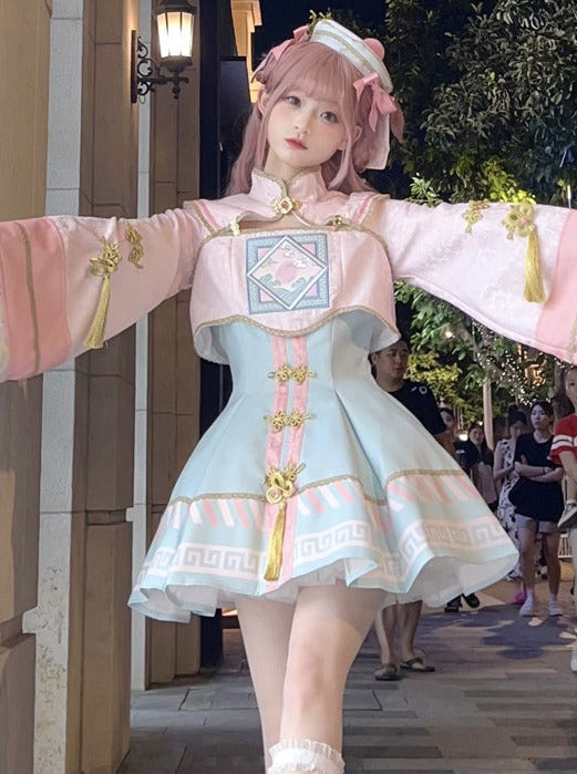 Sweet Hut Reserved Sea Jacket + Kyung + Pin Ribbon product Crolley + Dress Little