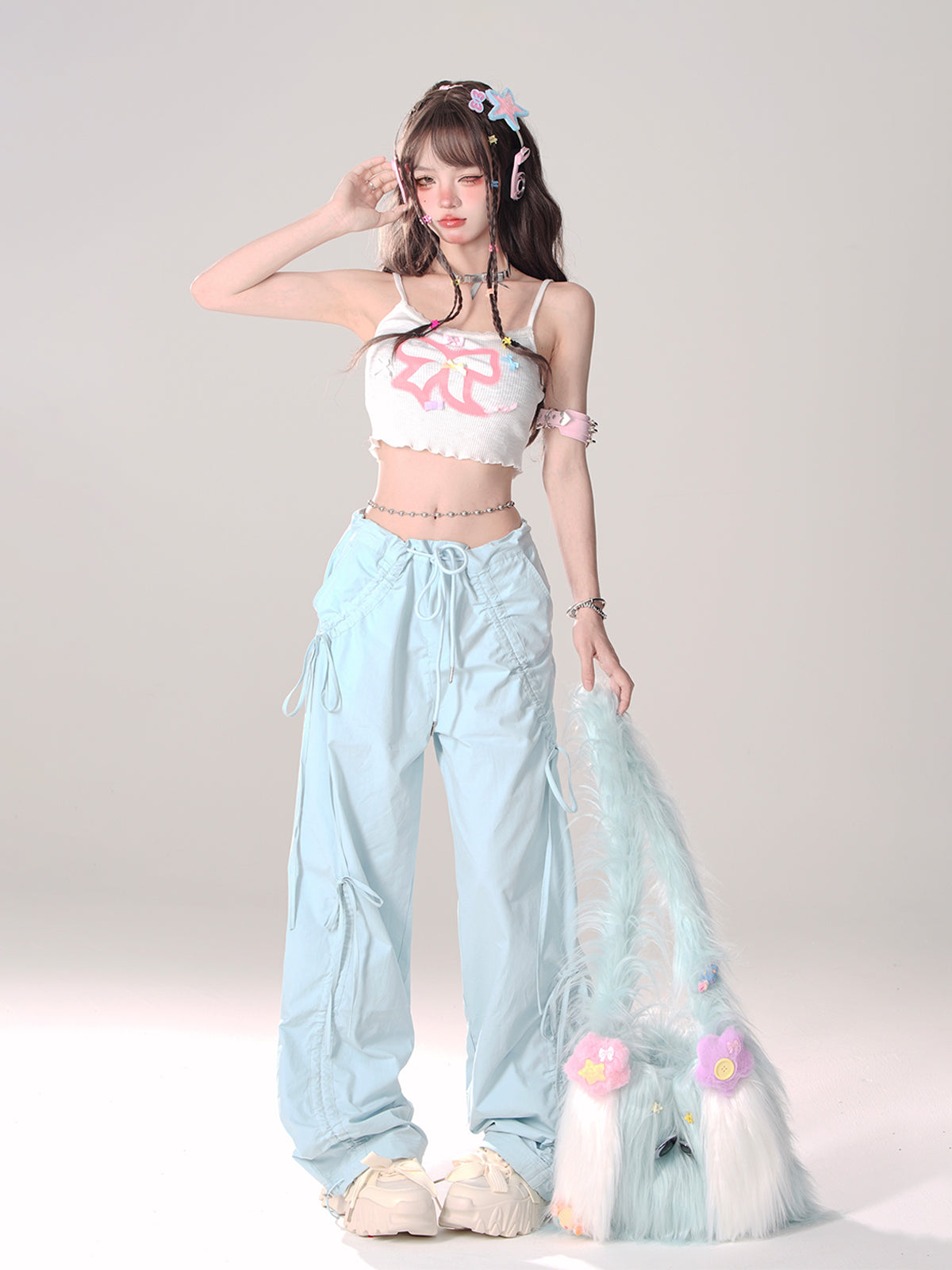 Drawstring Pants Loose Casual