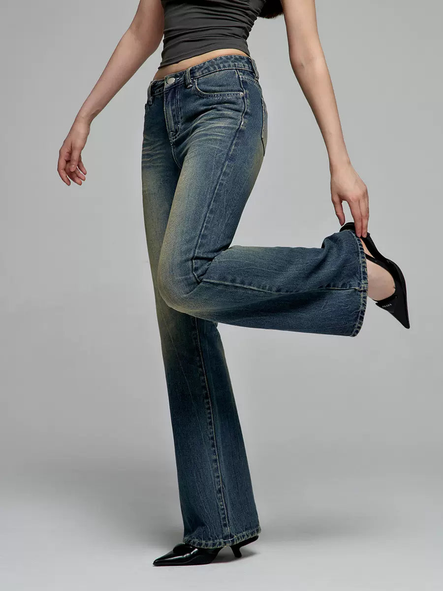 Denim Mode Pants Straight Ride