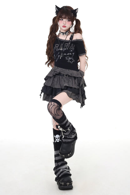 Grunge Cool Suite Cake Skirt