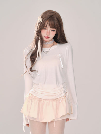 Sunset Skirt Pink Swan White