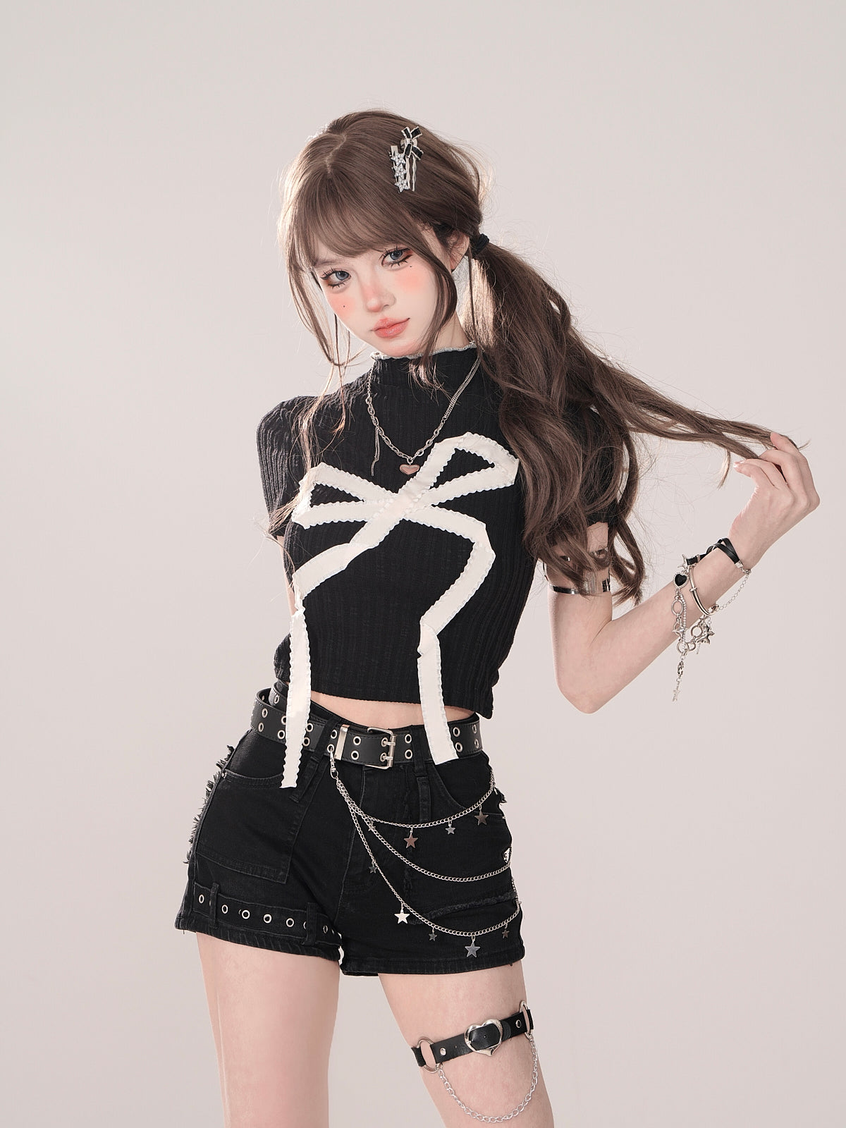 Shorts Tight Chain Dark