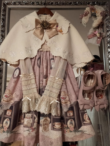 Lolita Cape Dry Doll Antique Embroy Cape