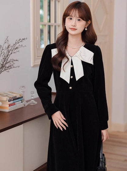 Dress Retro Chic French Style College
