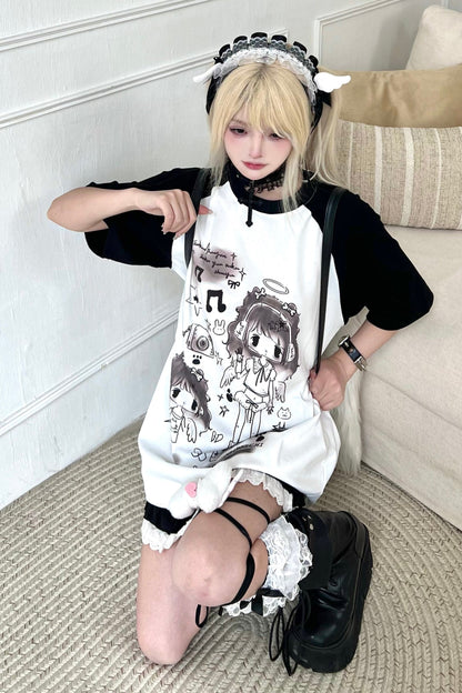 Tops Angel Loose Neighborhood👼Bicolor Over