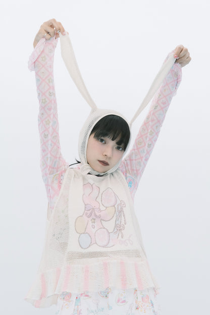 Subculture animal hat mesh vest +