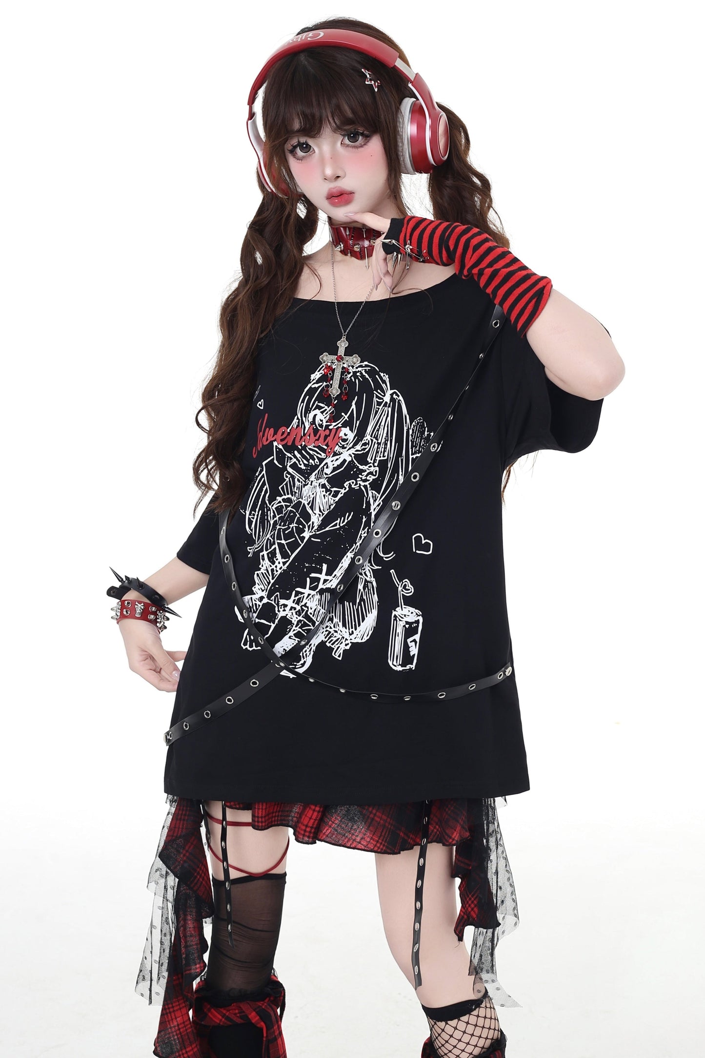 T-Shirt Girl Crazy Rock