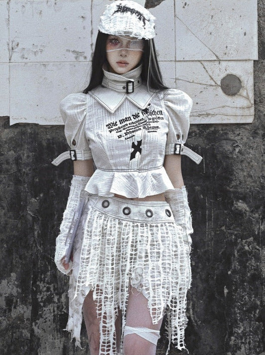 Tops Subculture High Punk Color