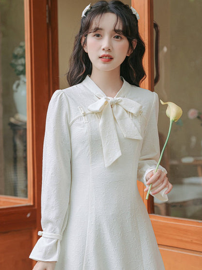 Dress Girly French Retro Pure
