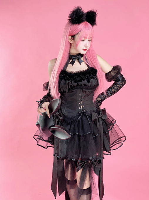 Ensemble de lapin sombre Cosplay