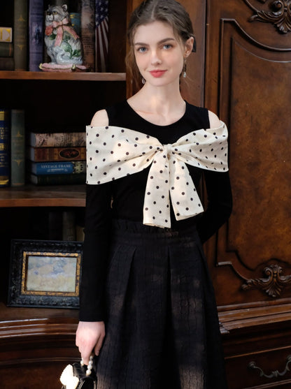 Long Skirt Brown Bob Top Dot Queen + Sugar