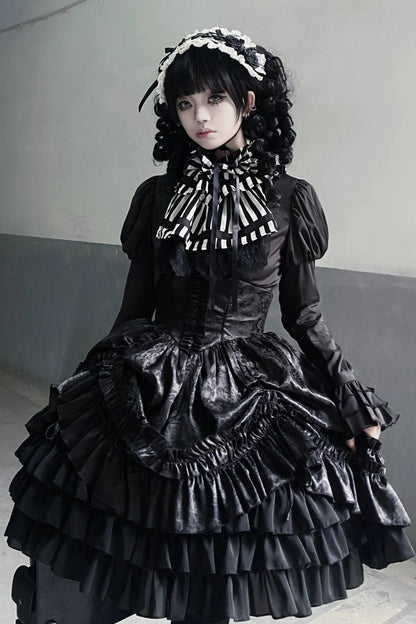 Gothic Frilled Lolita Skirt