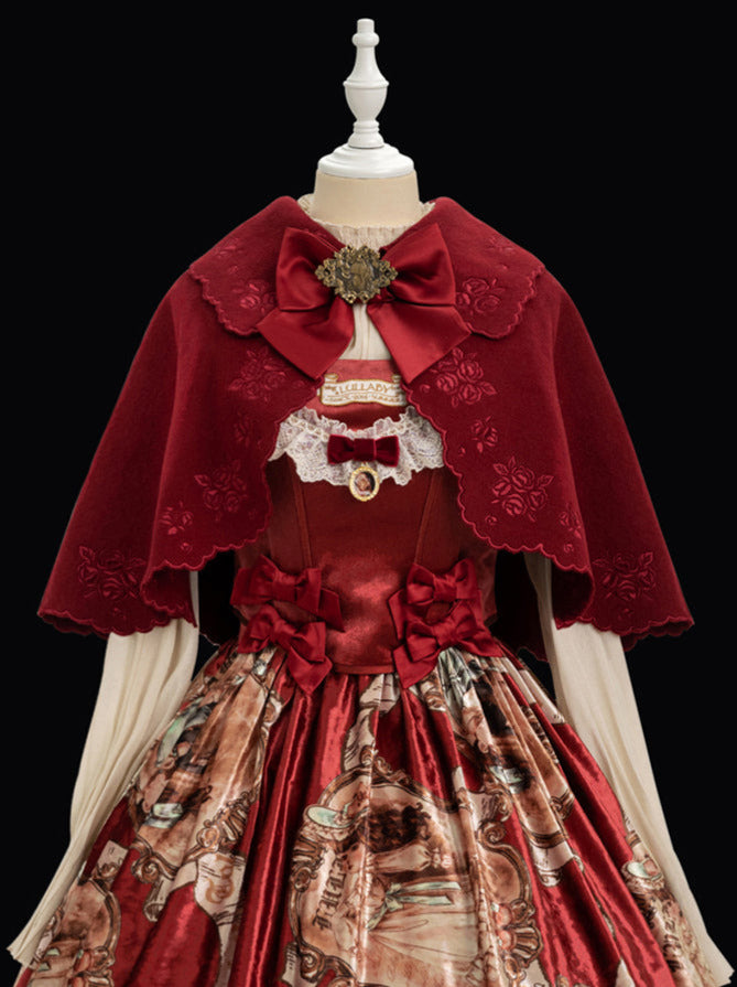 Lolita Cape Dry Doll Antique Embroy Cape