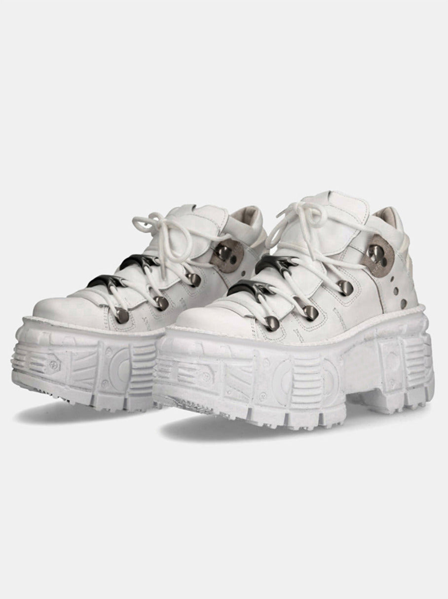 Style Cut High Dark Punk Street Retro Shoes Sole Tank