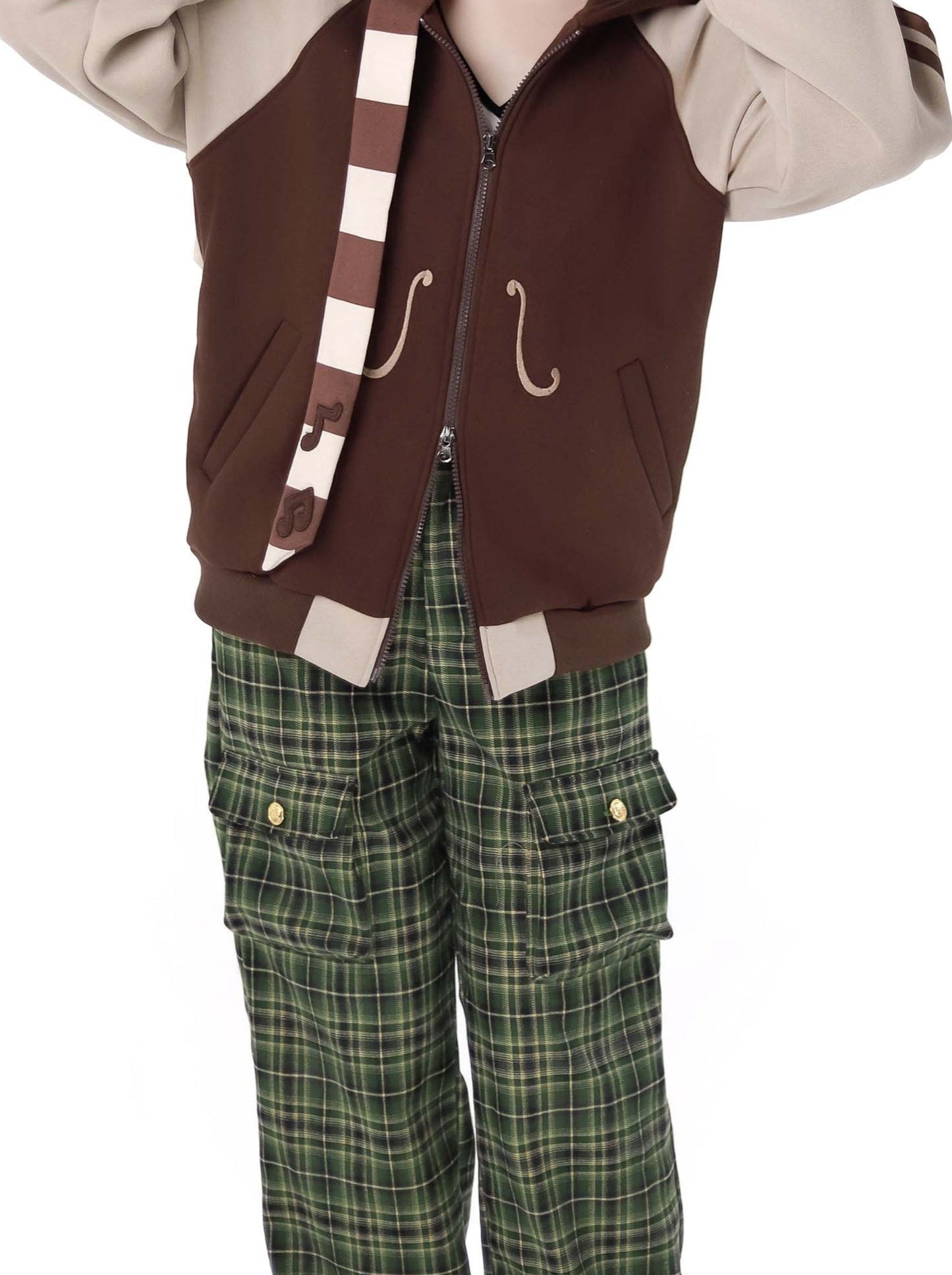 Violin Concerto Sweaty Foody Jacket + Off Ward Trainer + Check Pants