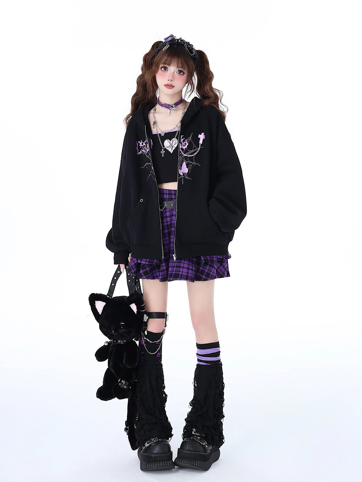 Versatile Niche Hoodie Punk Loose Sweet