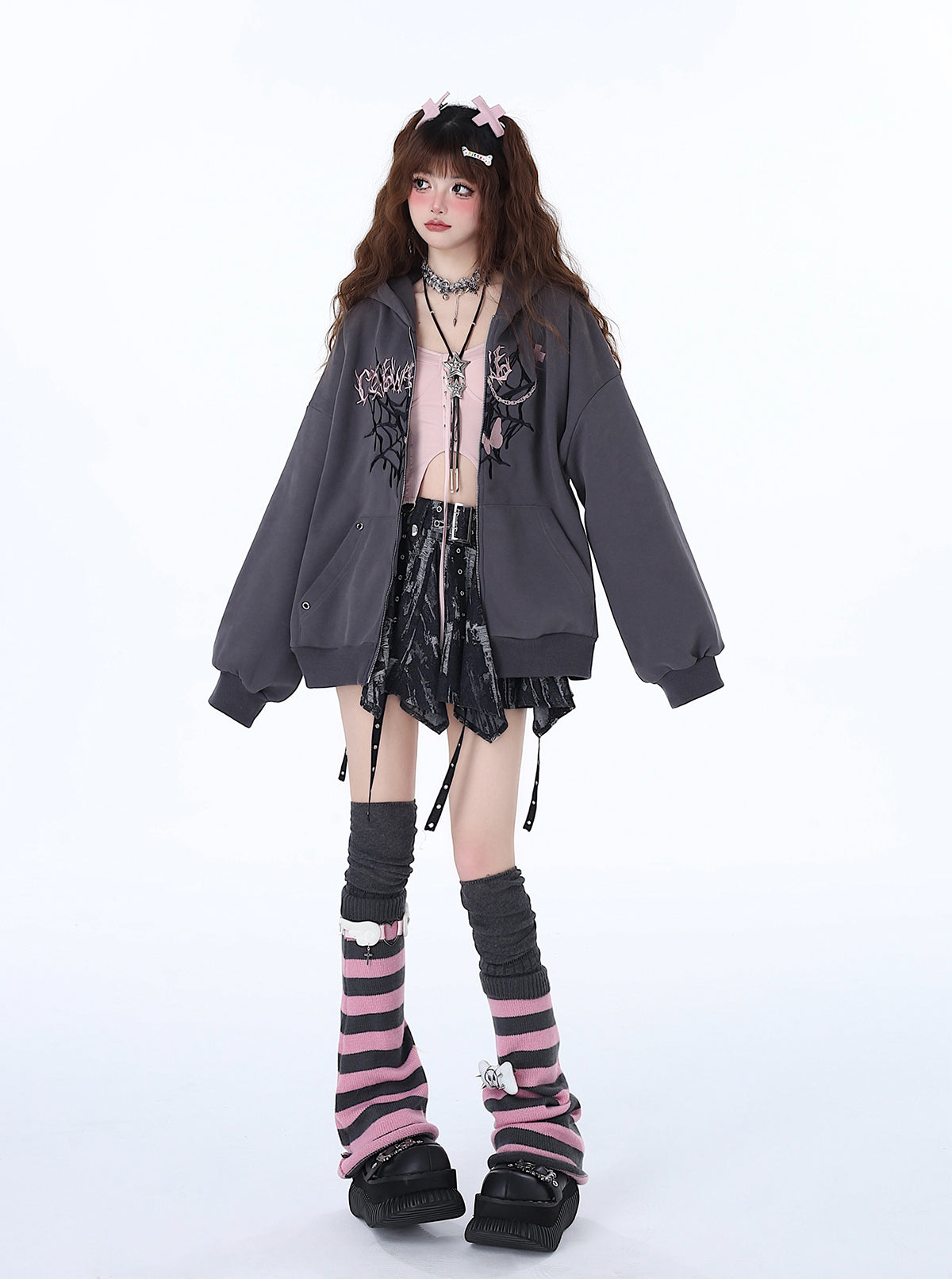 Versatile Niche Hoodie Punk Loose Sweet