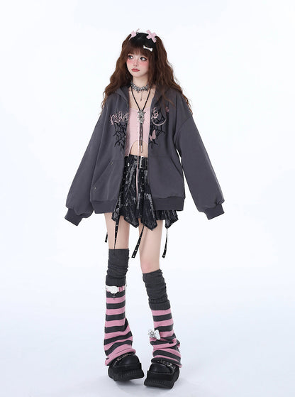 Versatile Niche Hoodie Punk Loose Sweet