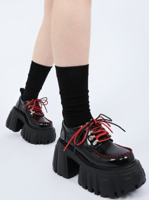 Voluminous Red Shoes Punk