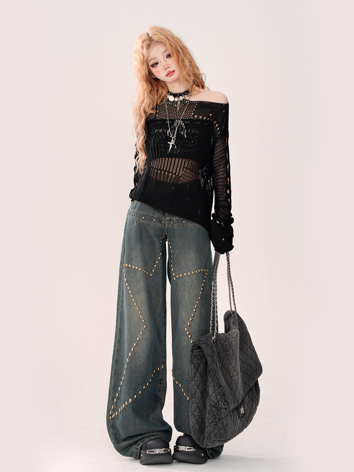 Stir Loose Wide Denim Pants