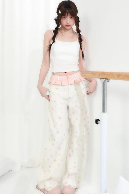 Shake Pants Wide Tube Head Lace Leg