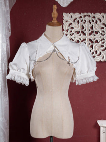 Veste boléro élégante à manches bouffantes style gothique Lolita
