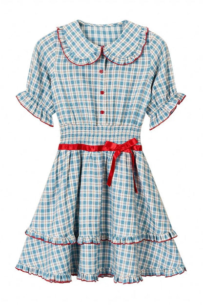 Berry Mist Cheese Kleid Girly Cherry Check