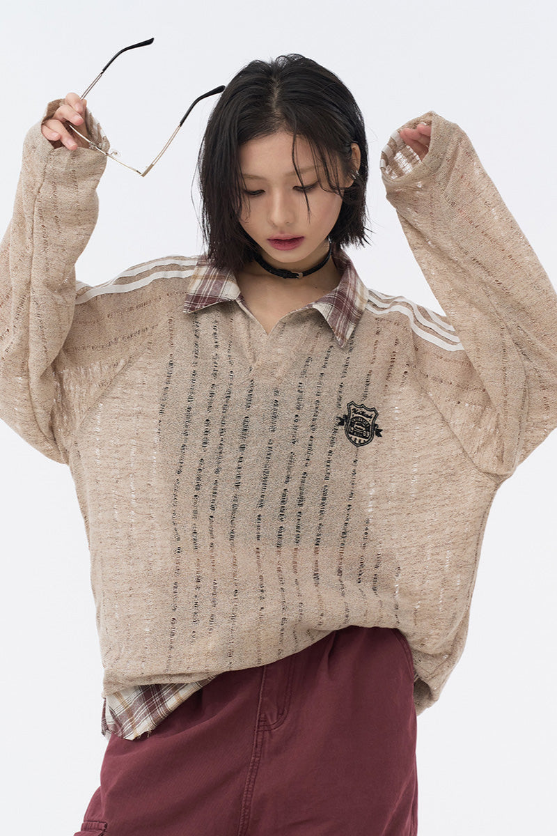 Plaid Sweatshirt