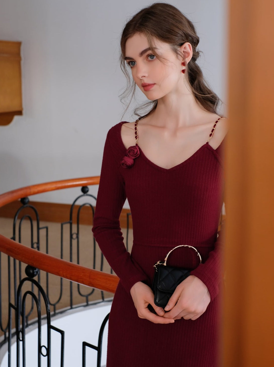 Camisole Rose Rose Flower Queen Dress Cardigan