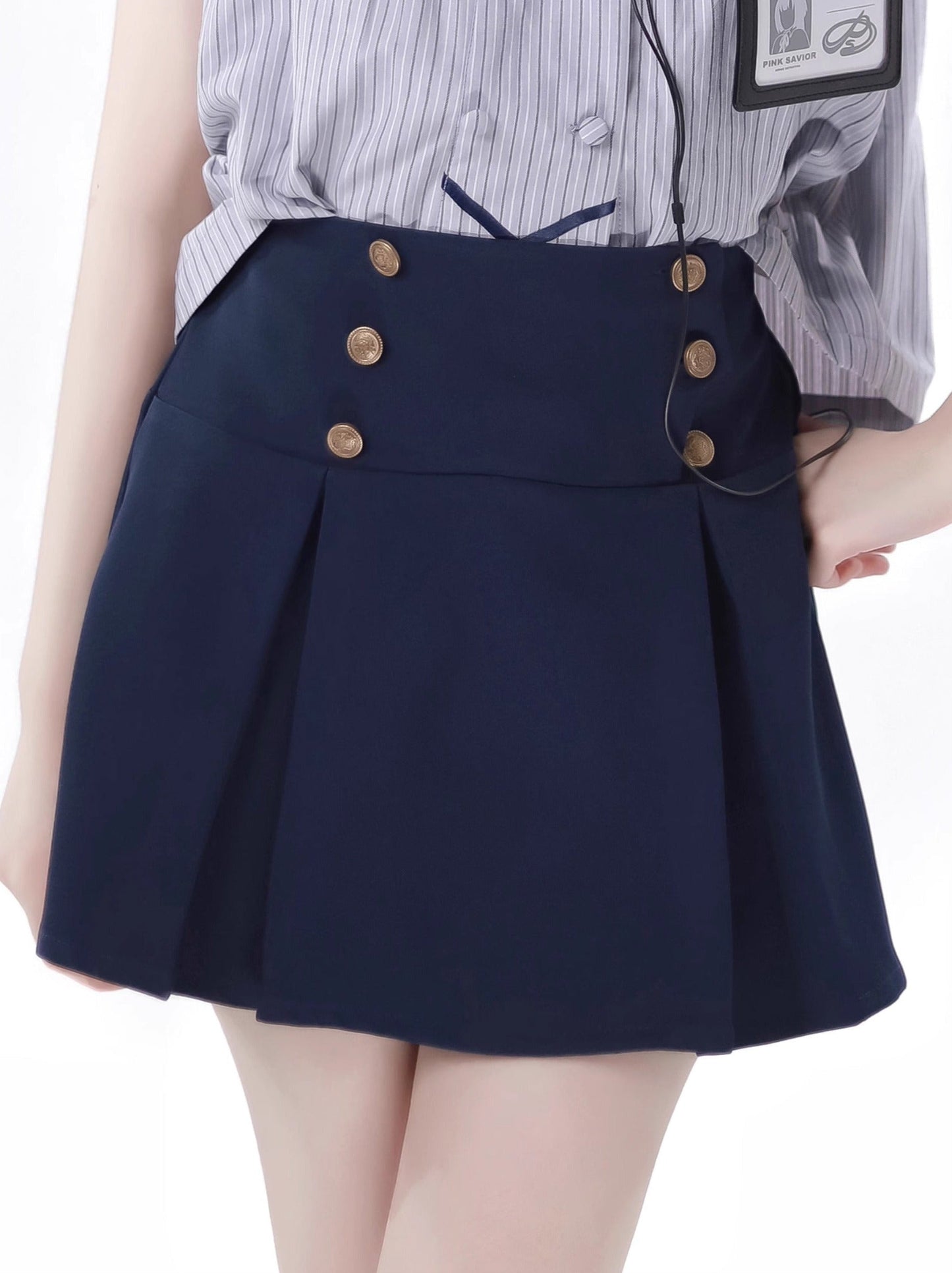 襟付きカレッジシャツ ドール哲学詩スーツ カルスカート