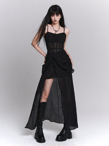 Ghost Dress Little Girl Black Party