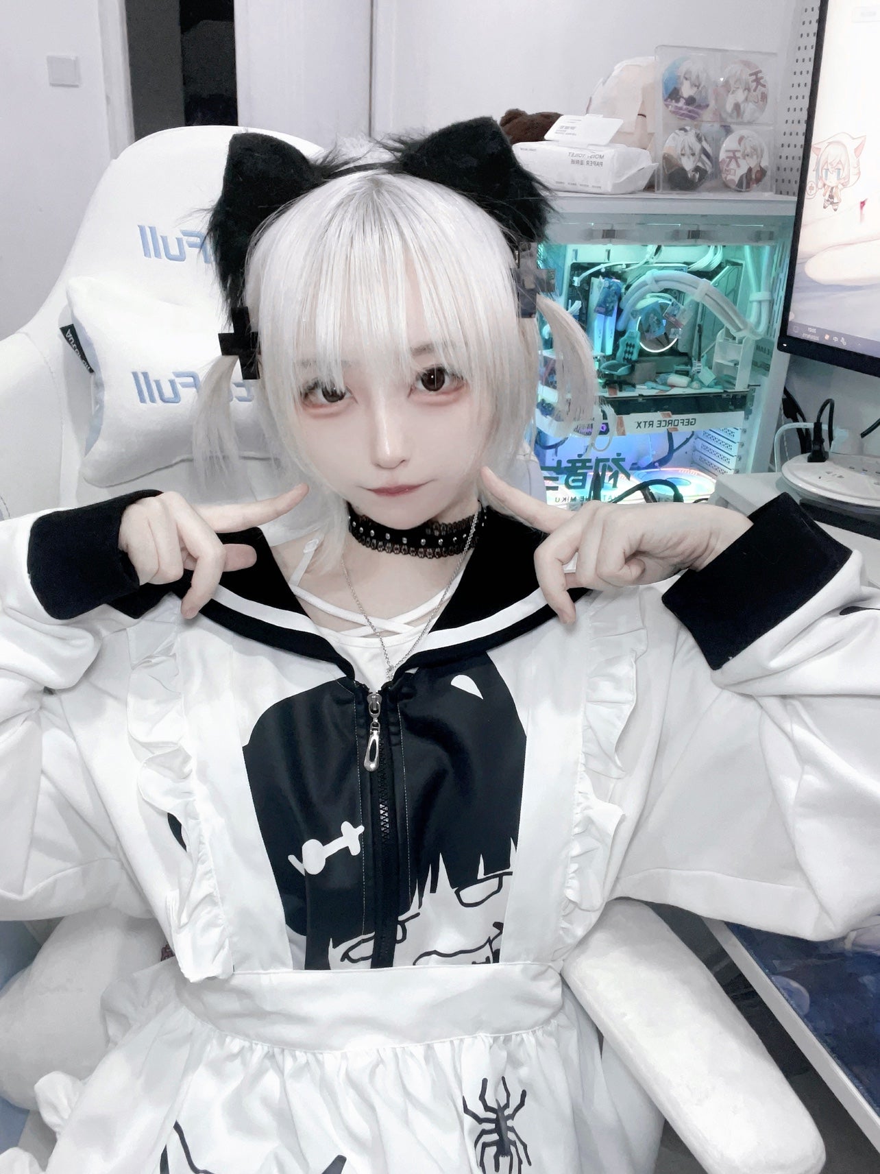 Sous-culture en tête Mine Cat Sailor