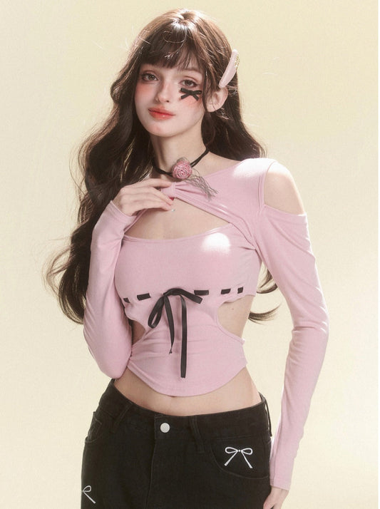 Stitched Top Ribbon Girly