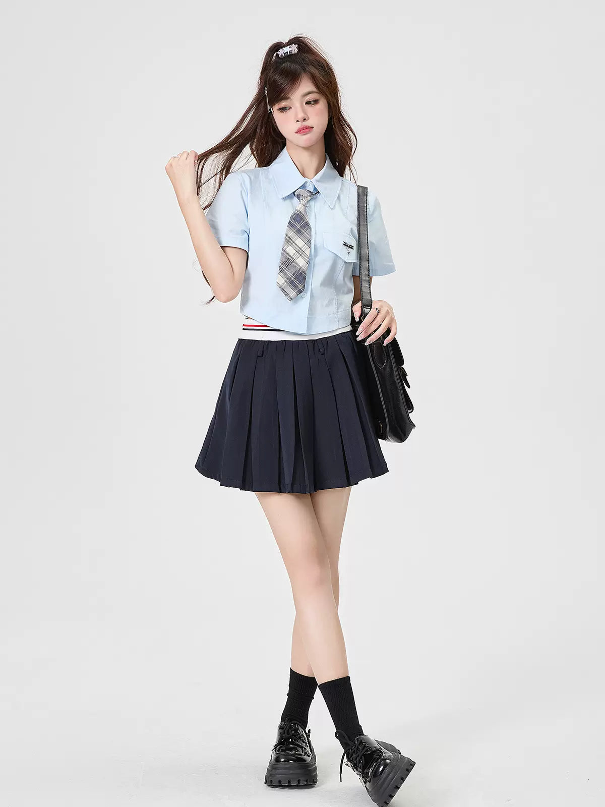 Ensemble chemise style américain + short cravate
