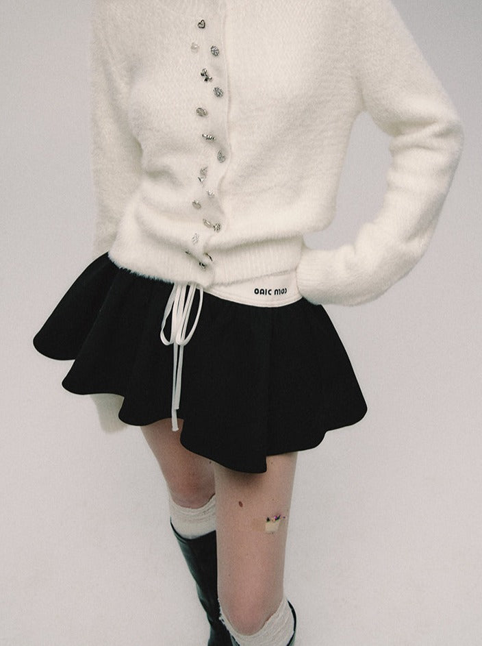 Black All waist Pants Skirt Match Low Twill