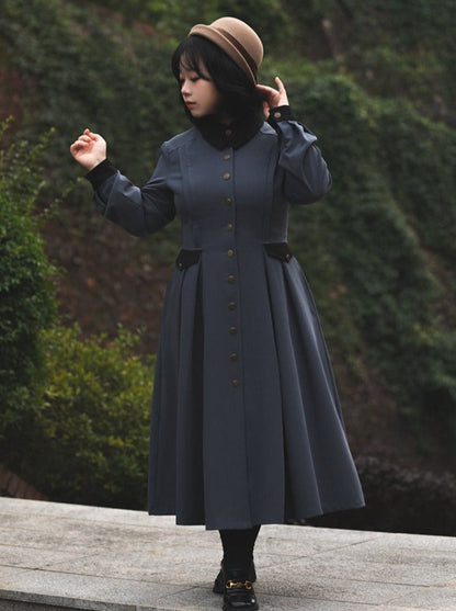 Manteau élégant rétro classique