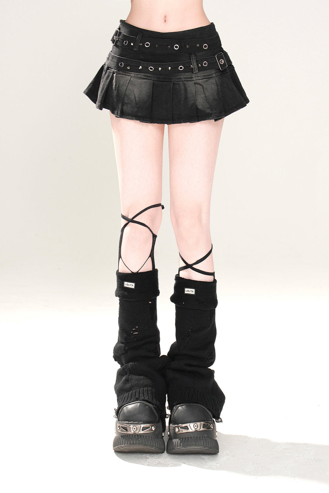 Skirt Pleated Y2K Denim Line
