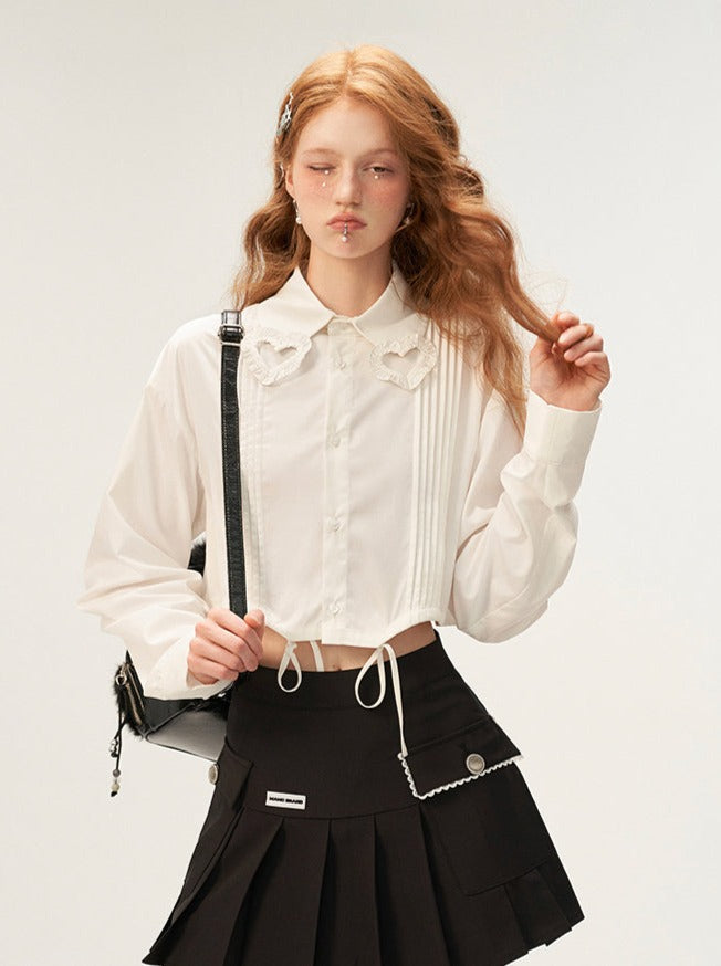Kurzes Herzshirt Girly