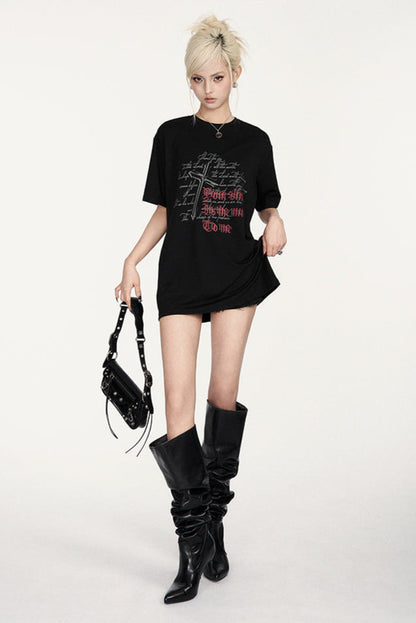 Mädchen T-Shirt Cross Fitted Spicy