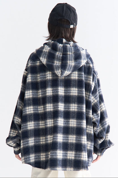 Peplum Hoodie Check