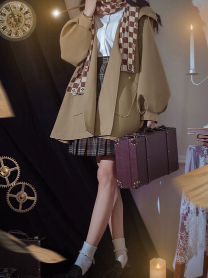 Jacket Cloak Retro Magic + College Brooch College
