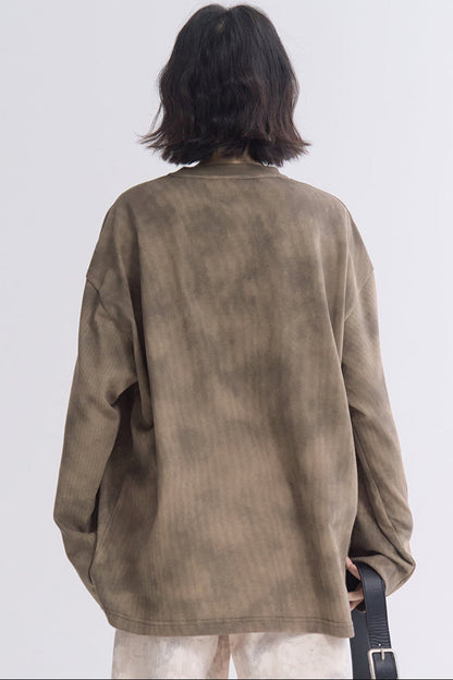 Long Fit Sleeve Loose T-Shirt