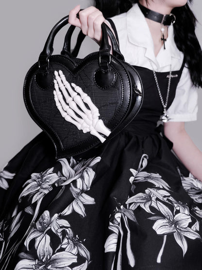 Heart Twilight Invitation Crow Skull Bag