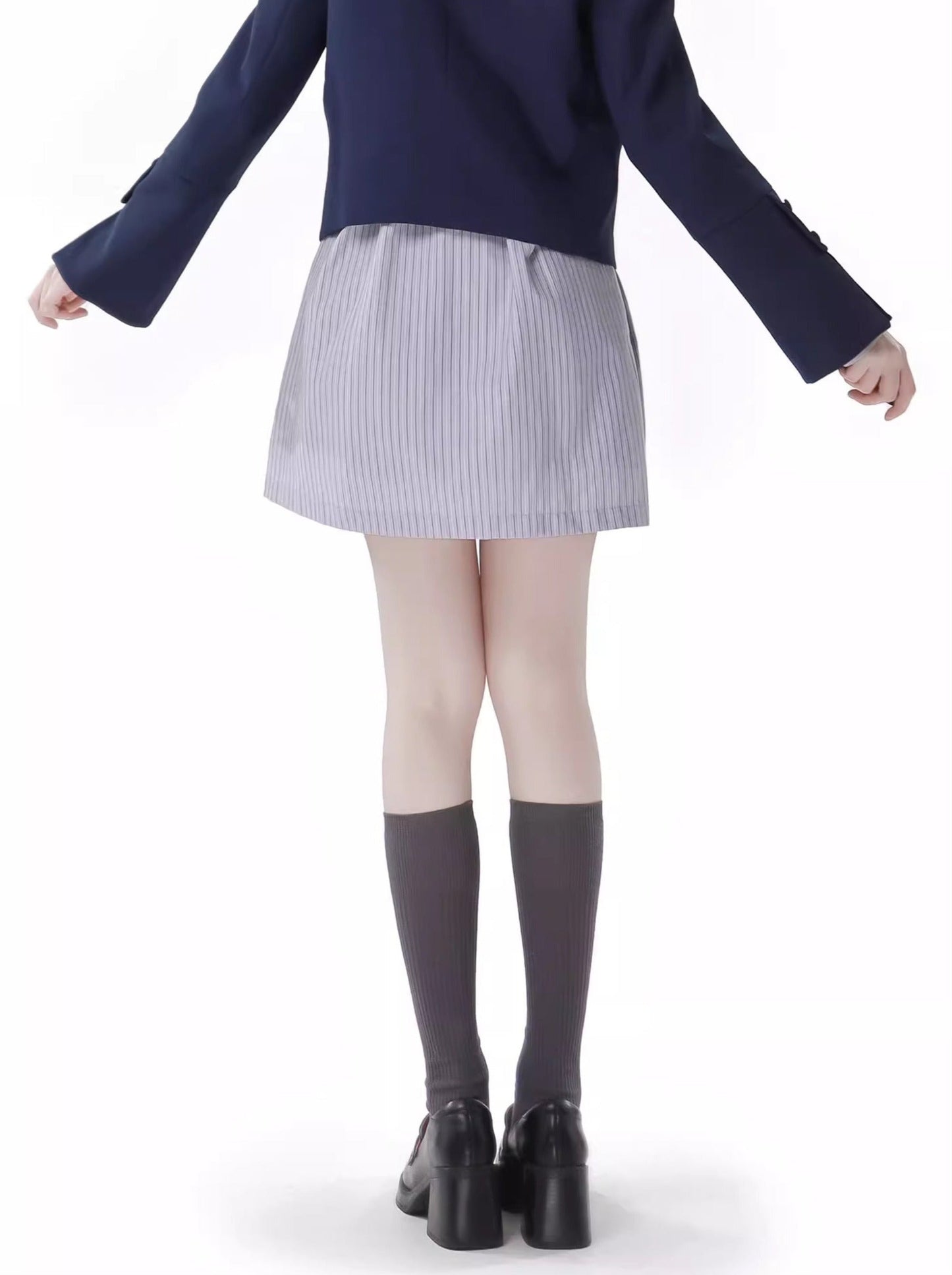 襟付きカレッジシャツ ドール哲学詩スーツ カルスカート