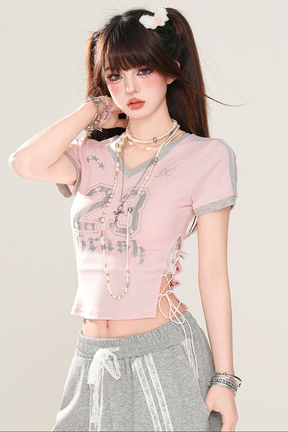 Logo Sporty Floral T-Shirt Art