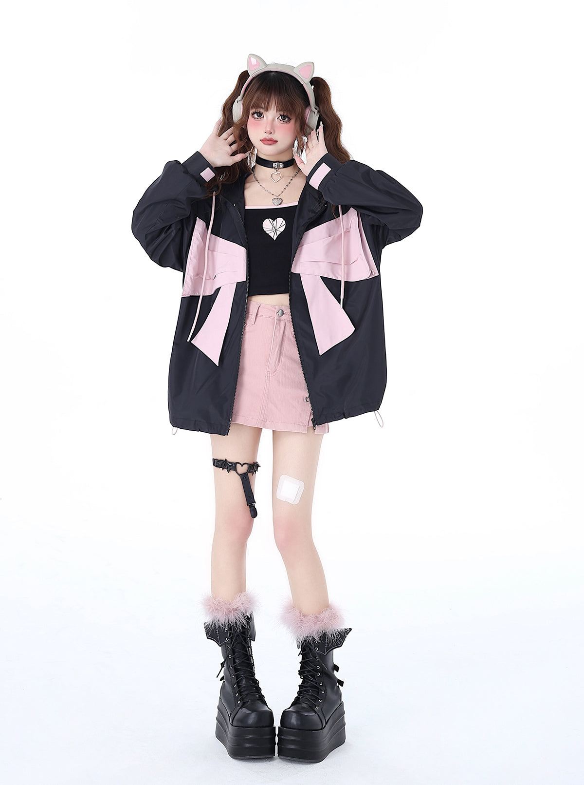 Sweat à capuche Neighborhood Angel avec ruban Loose the Zip Mist