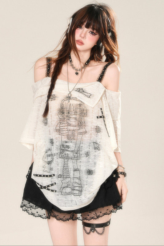 Tops Halter Over Sheer Lace