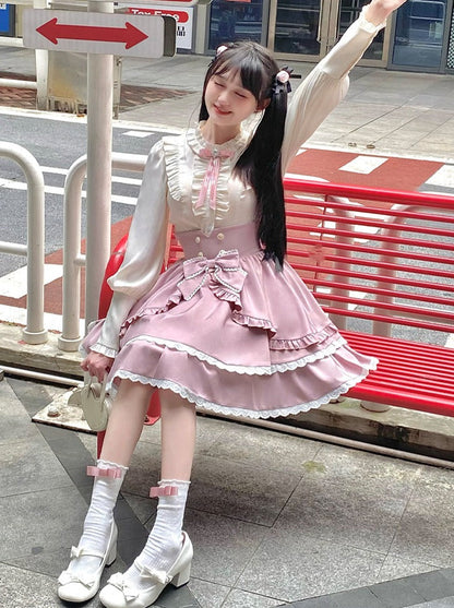 Cotton Sweet Girly Sleeve Shirt