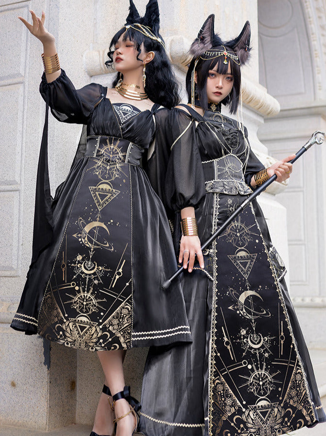 Full Sleeve Model Sheer Short Yarn Dress Shoulder + Sass + Nightmare Horus